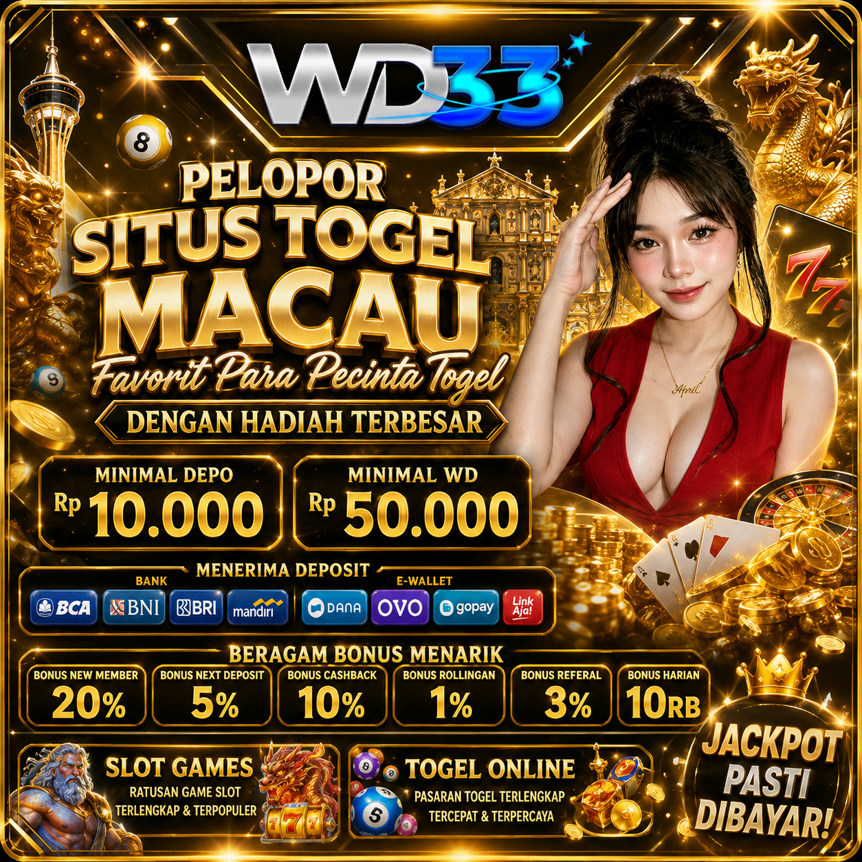 WD33 | Pelopor Situs Togel Macau Favorit Para Pecinta Togel dengan Hadiah Terbesar